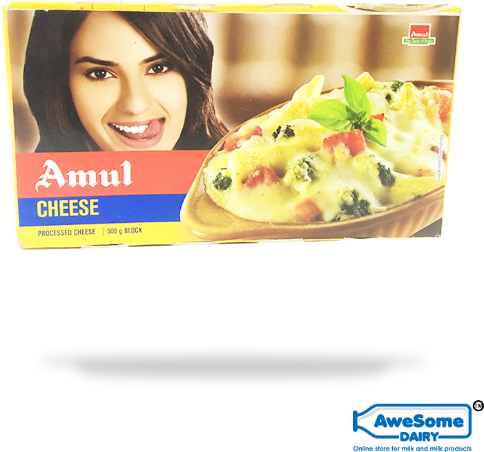 Amul Cheese Processed500g Block Packaging