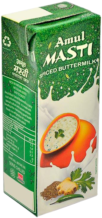 Amul Masti Spiced Buttermilk Packaging