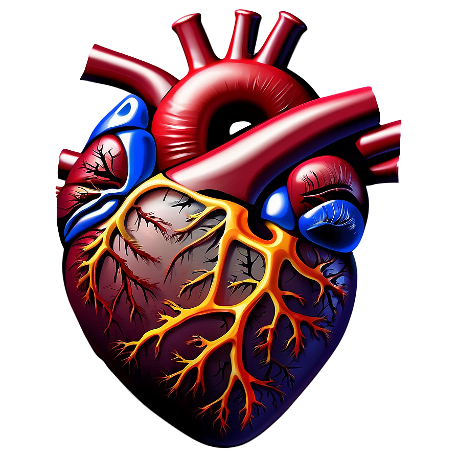 Anatomical Heart Illustration Png Wgm64