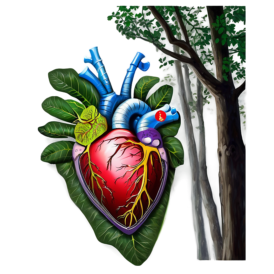 Anatomical Heart In Nature Png 06122024