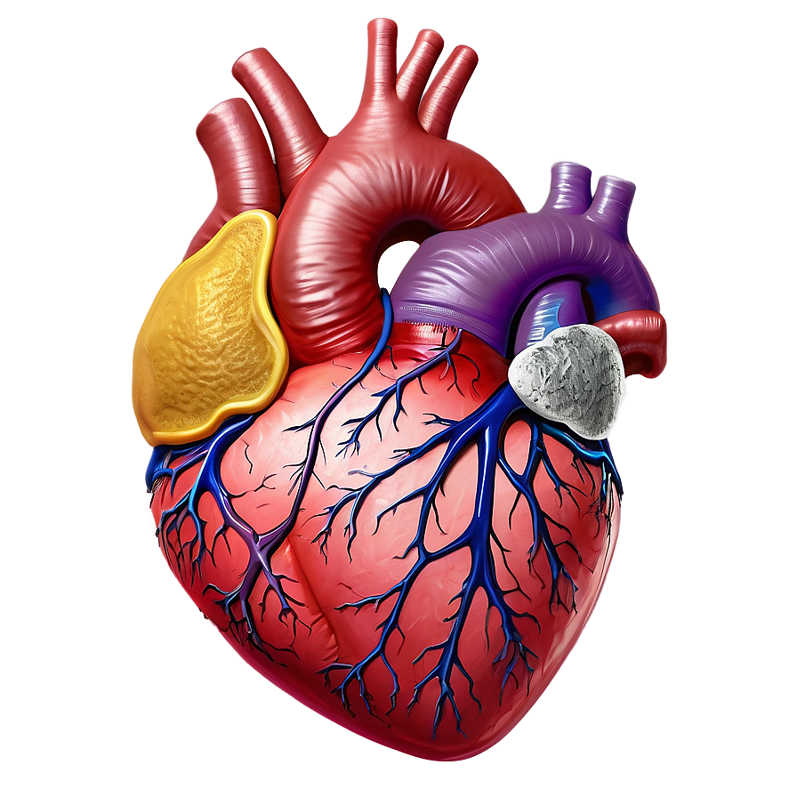 Anatomical Heart With Labels Png 06122024