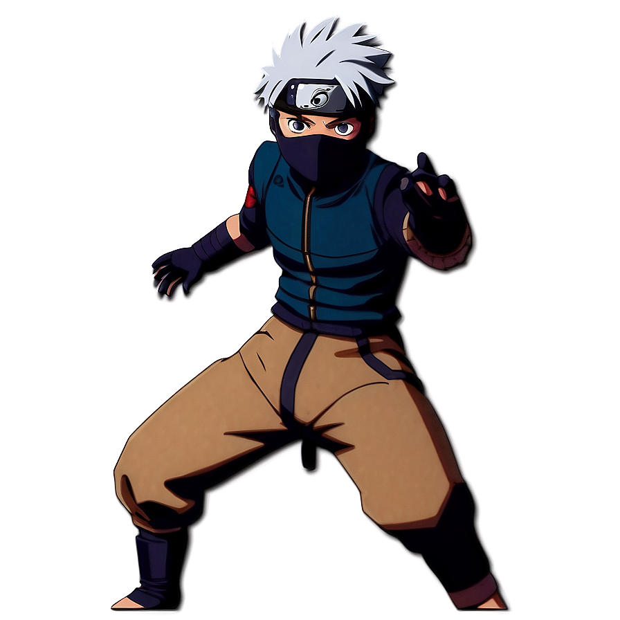 Anbu Kakashi Action Pose Png 19