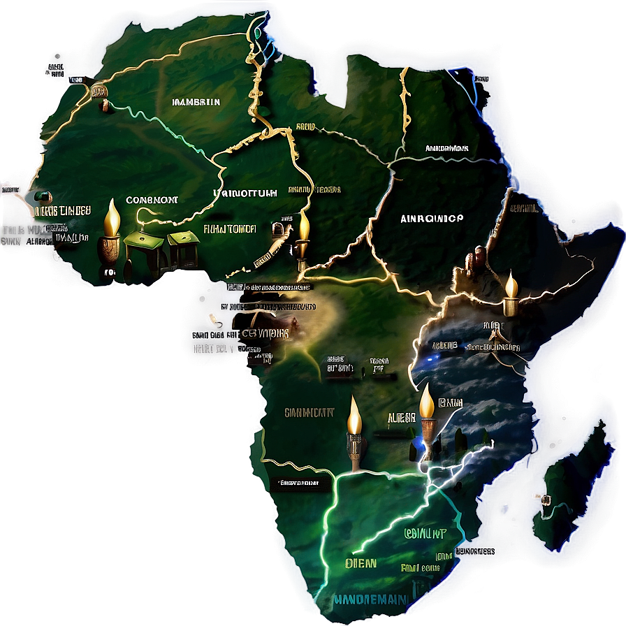 Ancient African Kingdoms Map Png Ydi