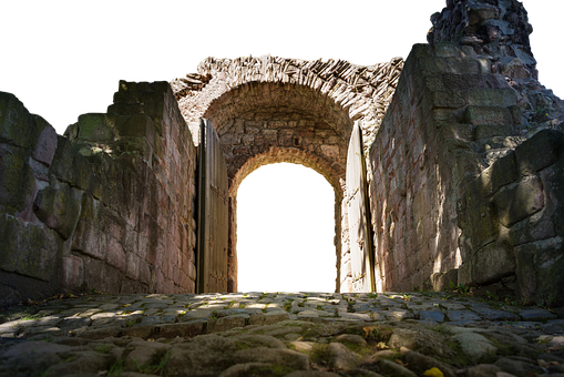Ancient Archway Nighttime PNG image with a transparent background, free high-resolution download