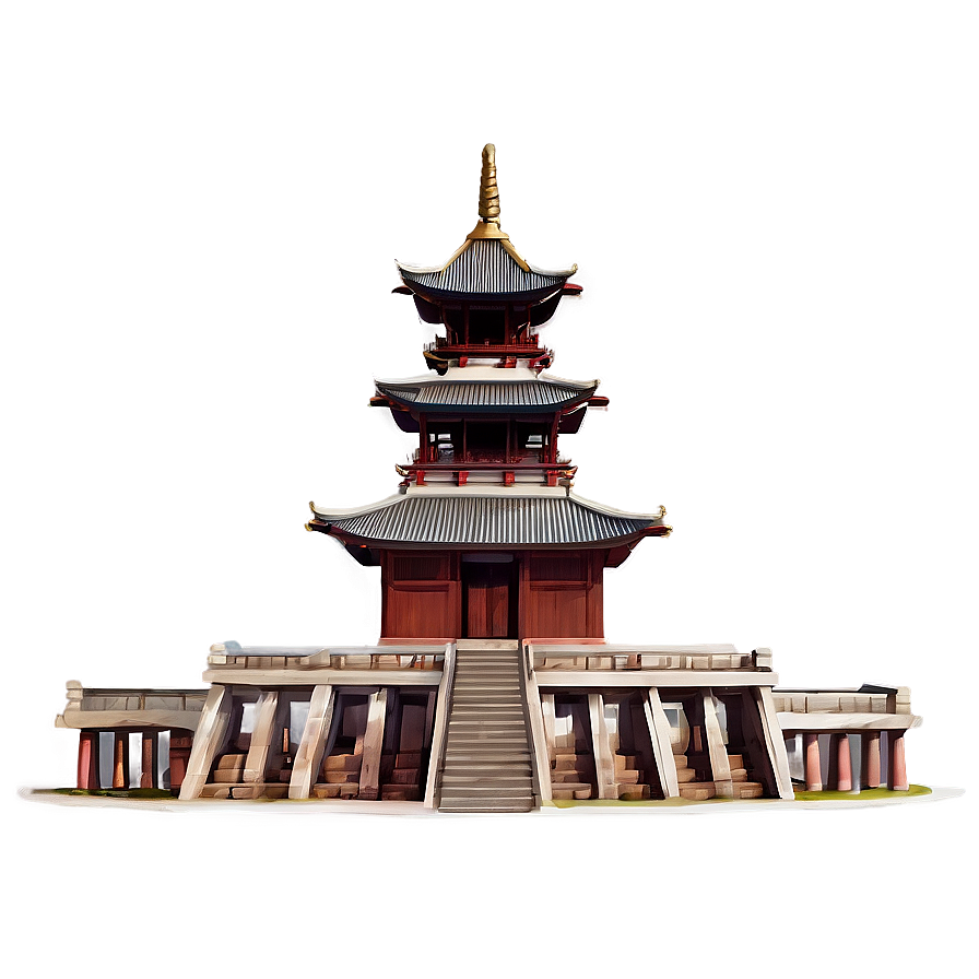 Ancient Asia Temples PNG 06232024 PNG with transparent background