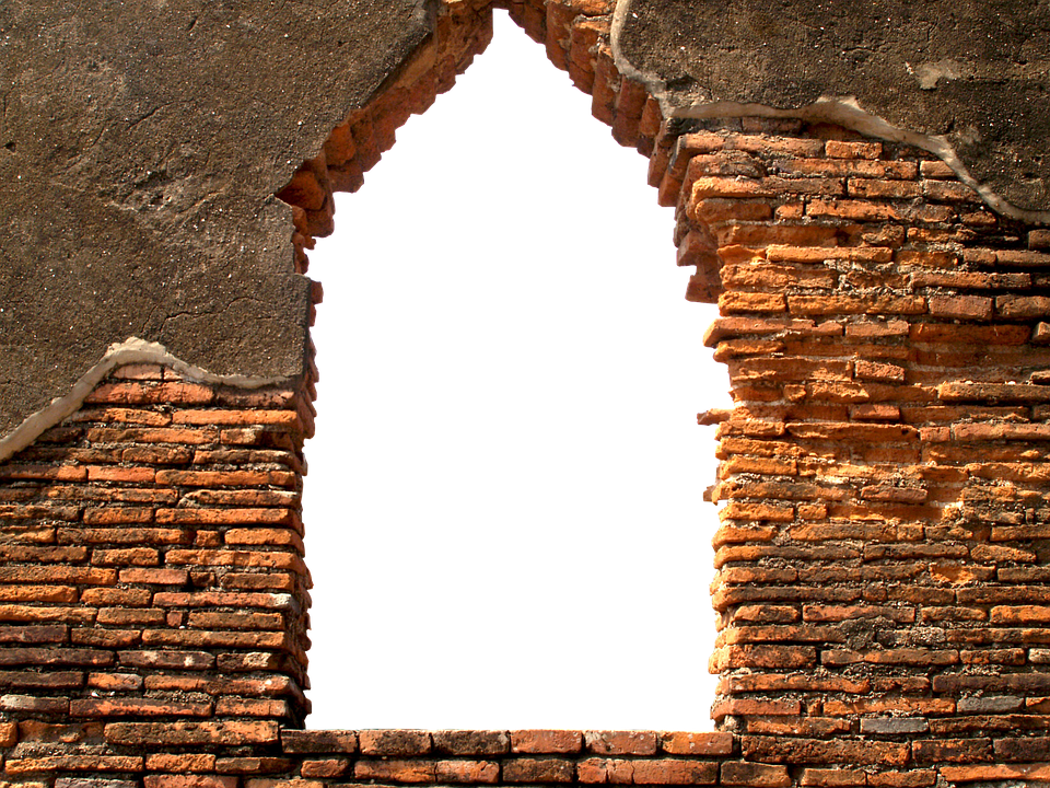 Ancient Brick Wall Architecture PNG image with a transparent background, free high-resolution download