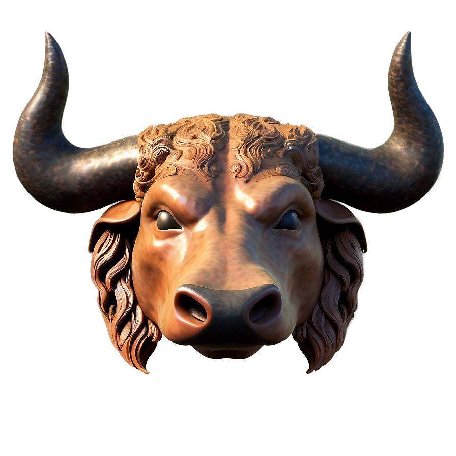 Ancient Bull Head Png 06132024