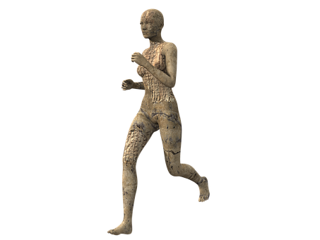 Ancient Egyptian Statuette Running Woman