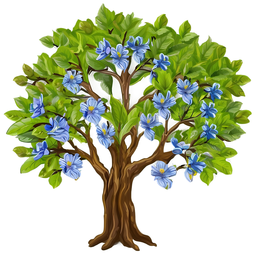 Ancient Flower Tree Mythology Png Xcu94