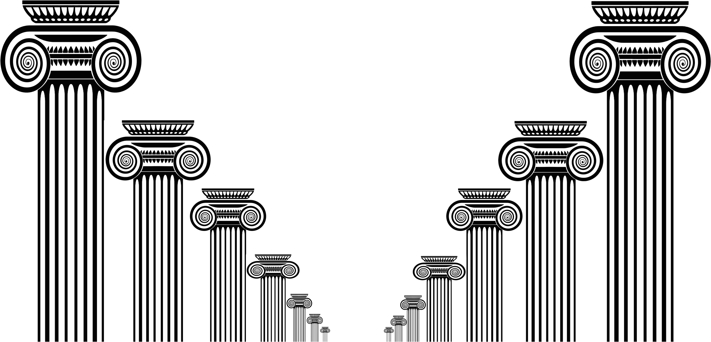 Ancient Greek Columns Vector