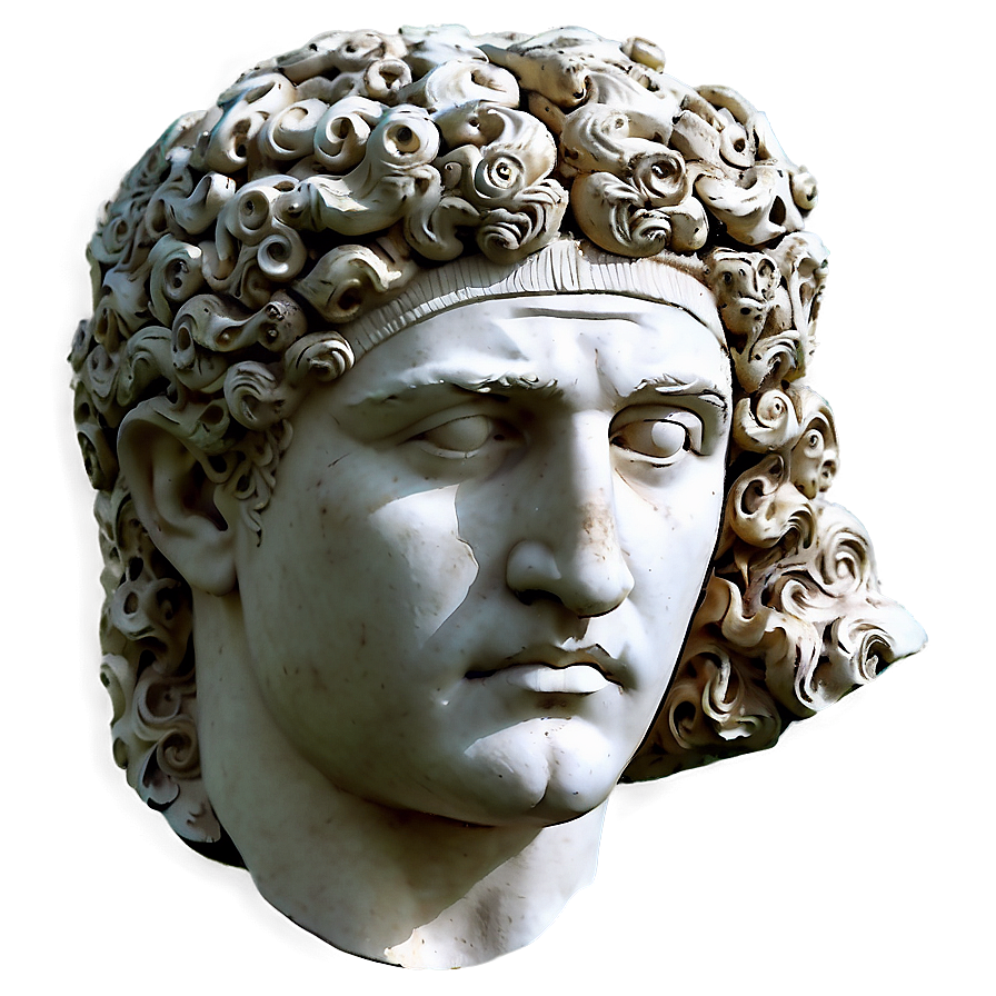 Ancient Greek Head Sculpture Png 5