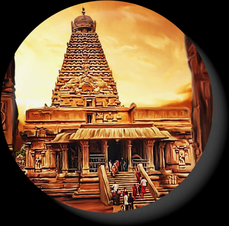 Ancient_ Hindu_ Temple_ Artwork