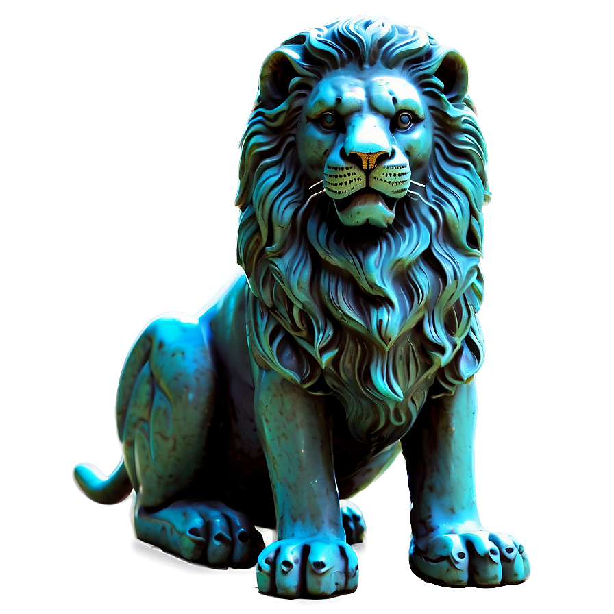 Ancient Lion Statue Png Clf