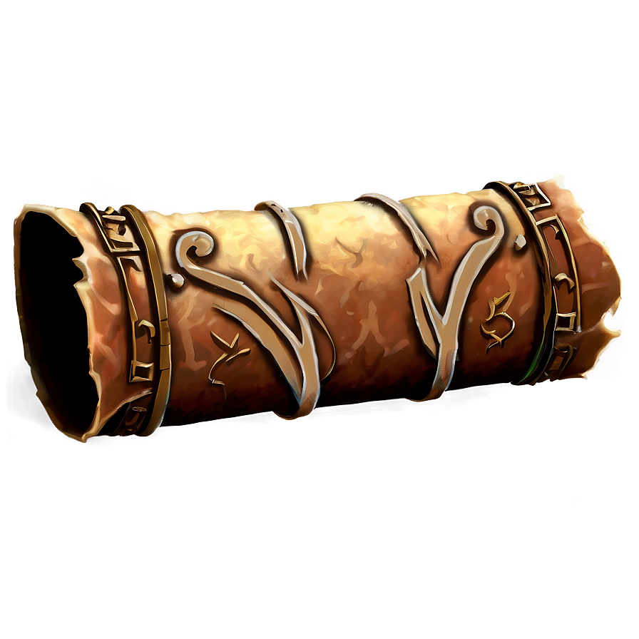 Ancient Magic Scroll PNG rvf28 PNG with transparent background