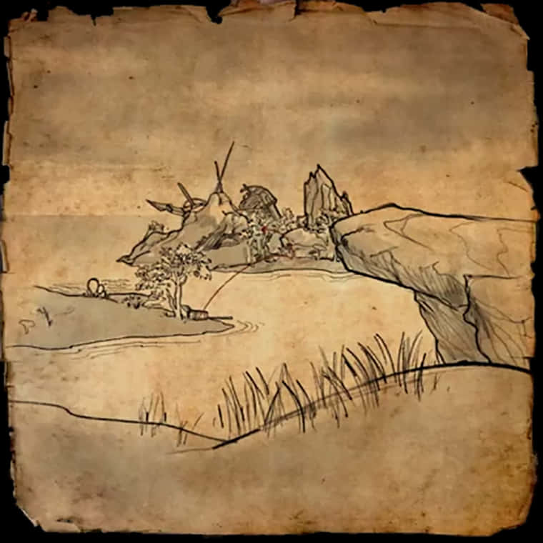 Clip Art Skyrim Treasure Map - Vvardenfell Treasure Map 3, HD Png Download PNG with transparent background