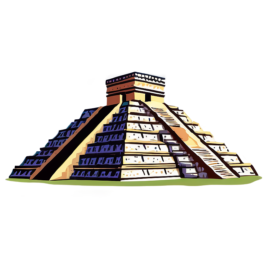 Ancient Mayan Pyramids Mexico PNG mcj82 PNG with transparent background