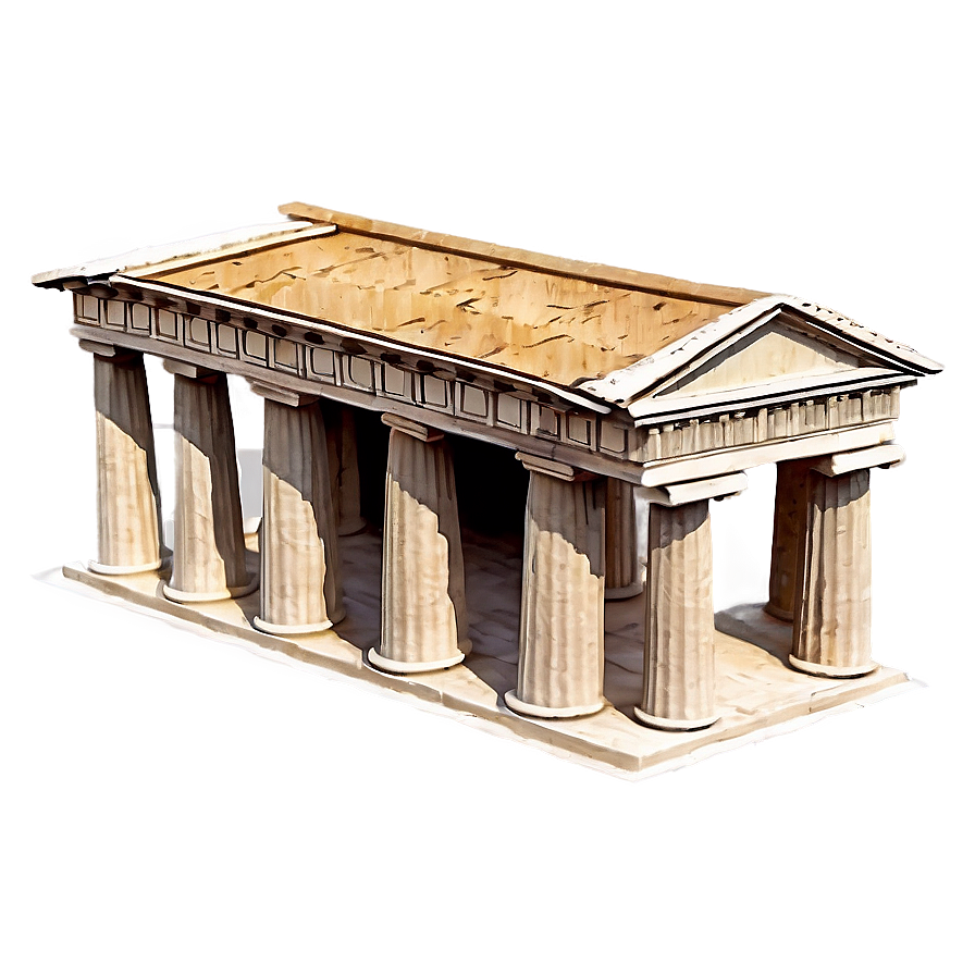 Ancient Parthenon Temple Png 06252024