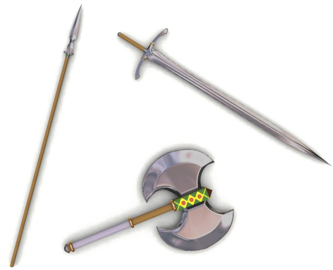 Medieval Spear Png Pic - Swords Spears And Axes, Transparent Png PNG image with a transparent background, free high-resolution download