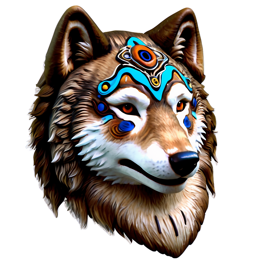 Ancient Wolf Spirit Totem Png 05032024