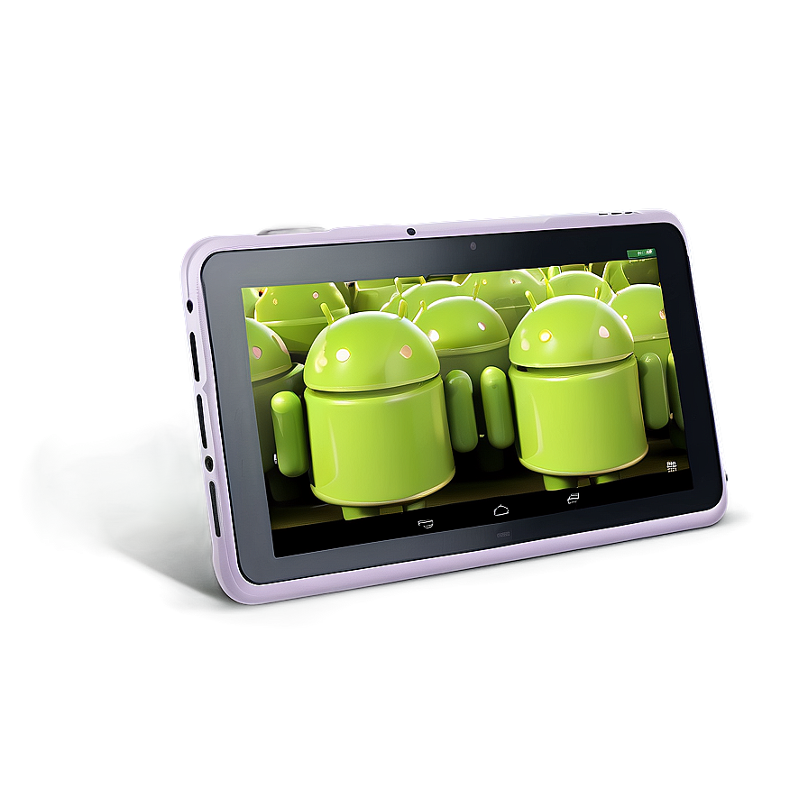 Android Tablet Device PNG lot PNG with transparent background