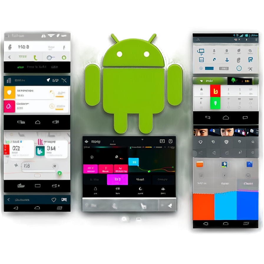 Android UI Kit Elements PNG rwy PNG with transparent background