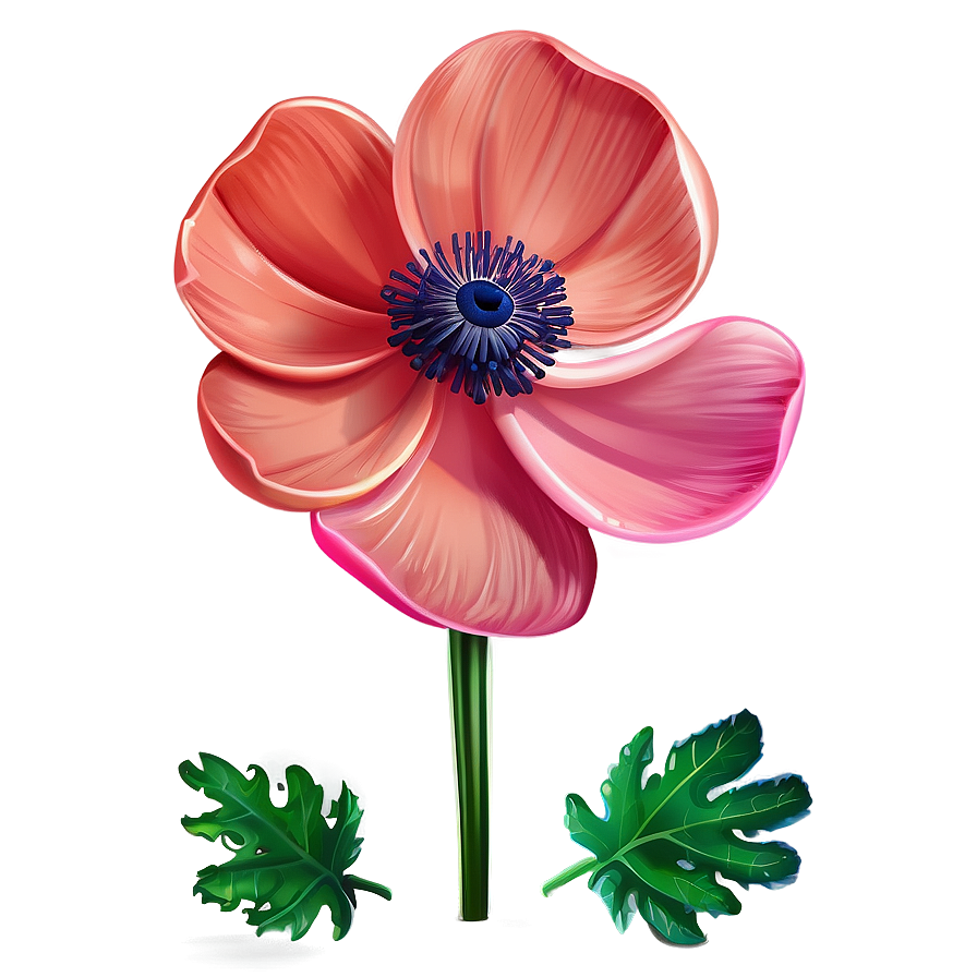 Anemone Flower Illustration Png 05252024