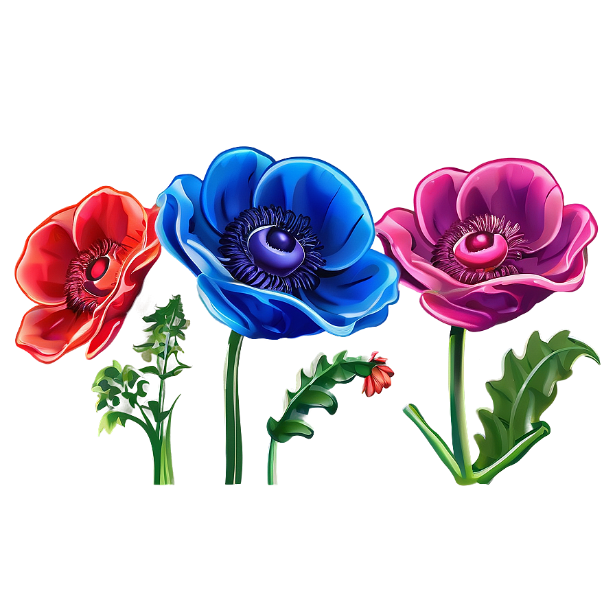 Anemone Vector Art Png 06252024