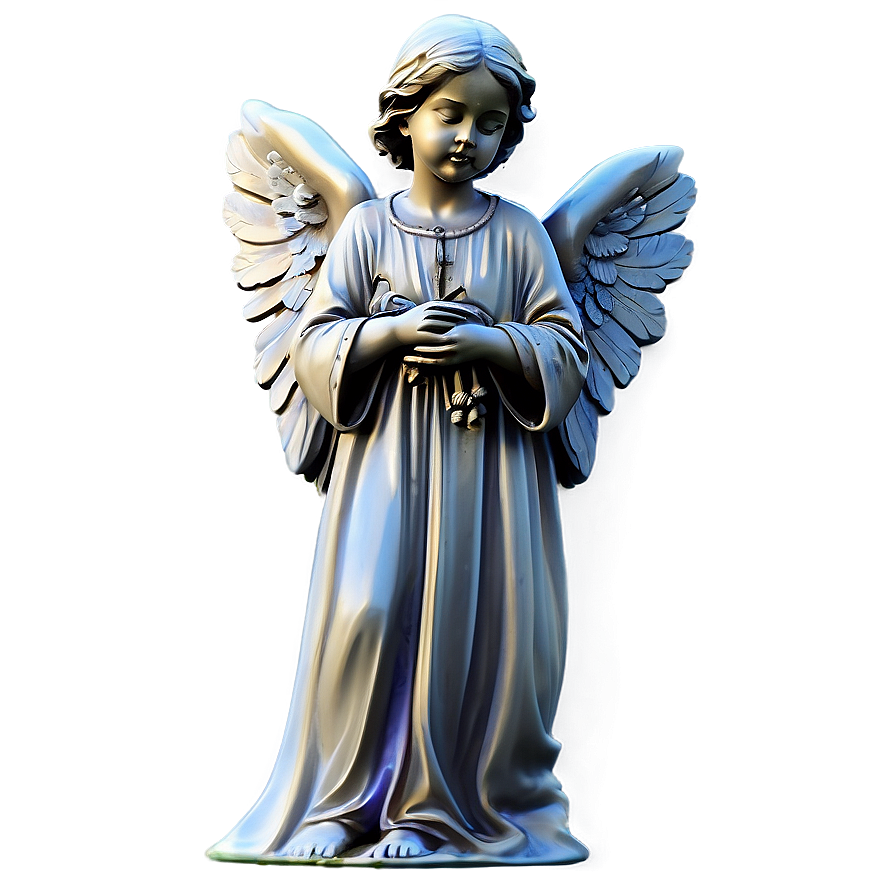 Angel And Child Sculpture Png 49