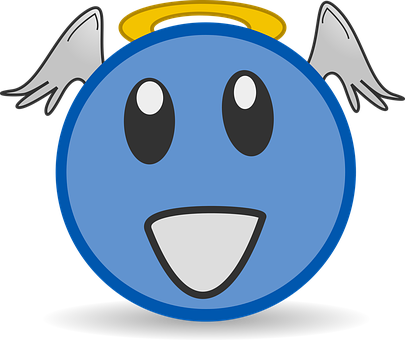 Angel Emoji Smiley Graphic