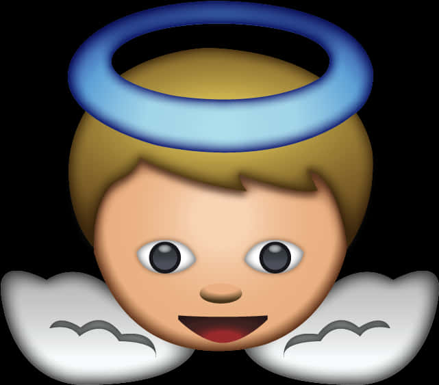 Angel_ Emoji_with_ Halo_and_ Wings