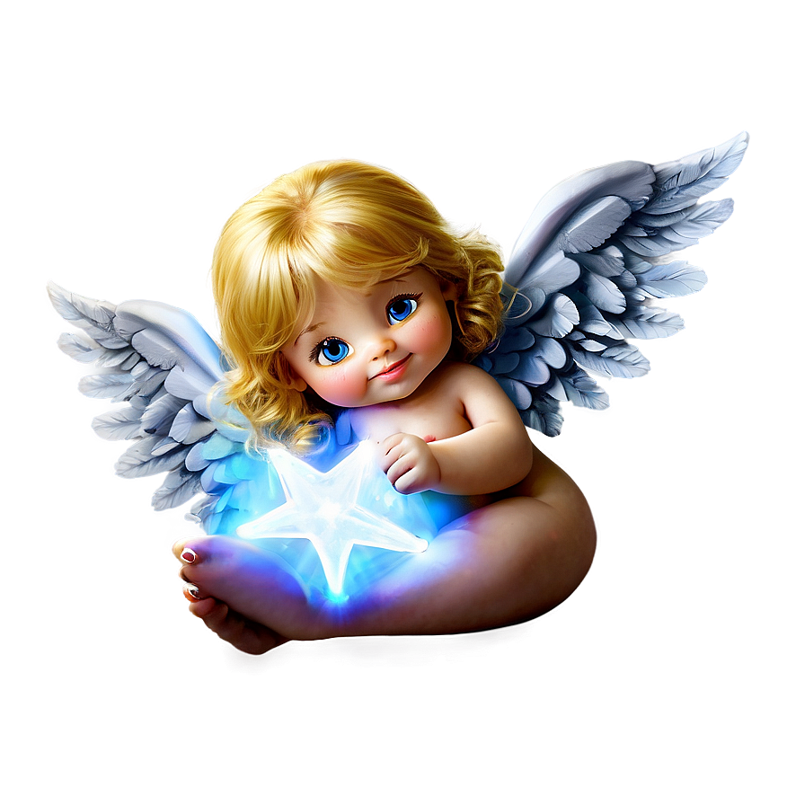 Angel Holding Star Png 59