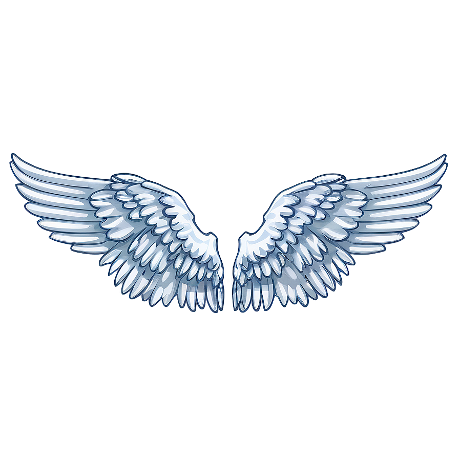 Angel Wings Illustration PNG 05042024 PNG with transparent background