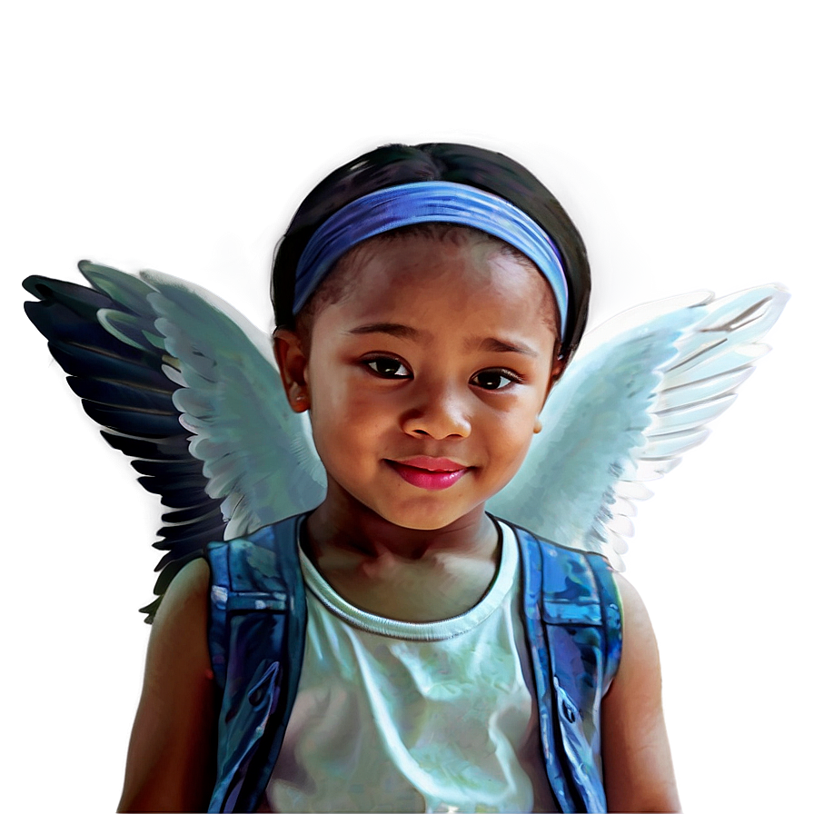 Angelic Child Portrait Png Vxy