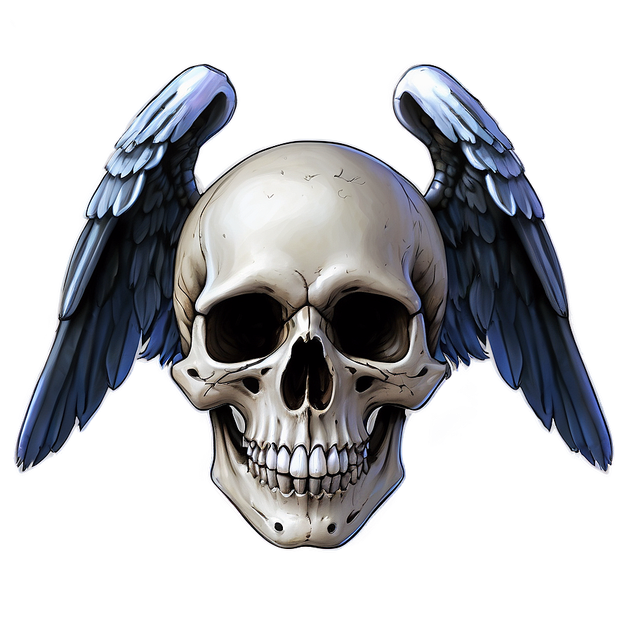 Angelic Skull Art Png B