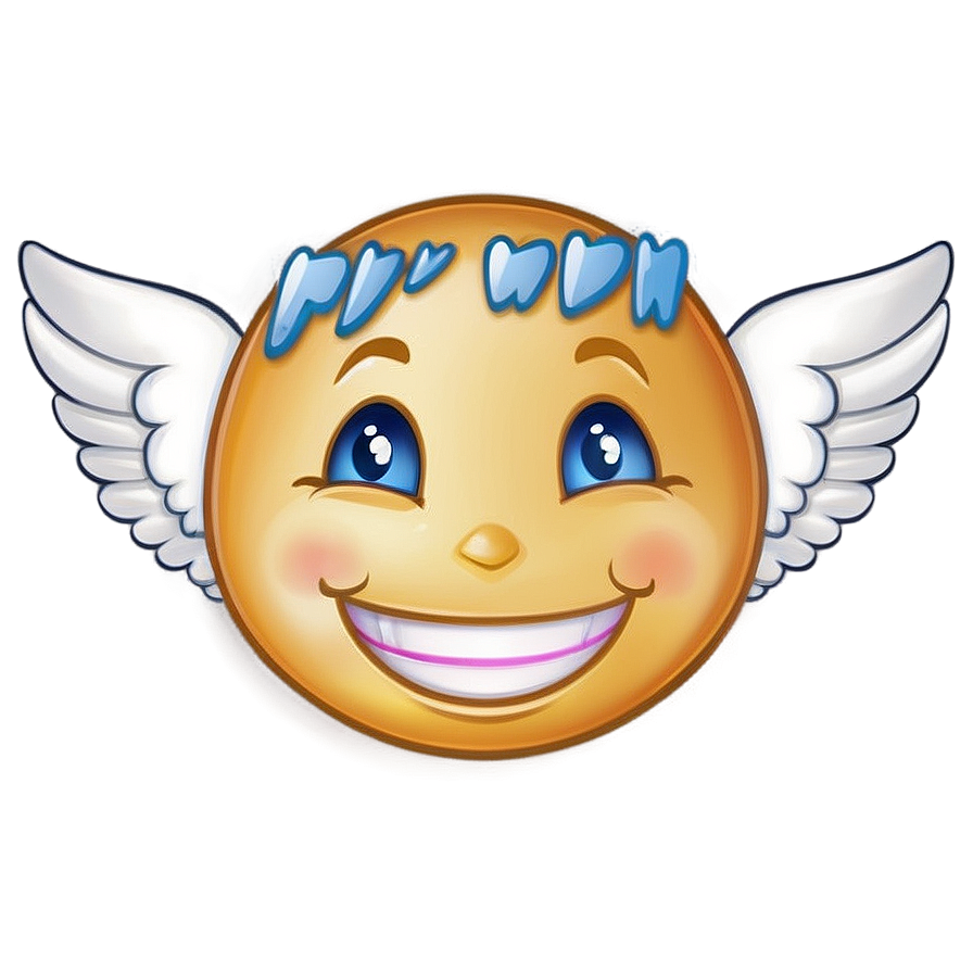 Angelic Smile Emoji Png 84