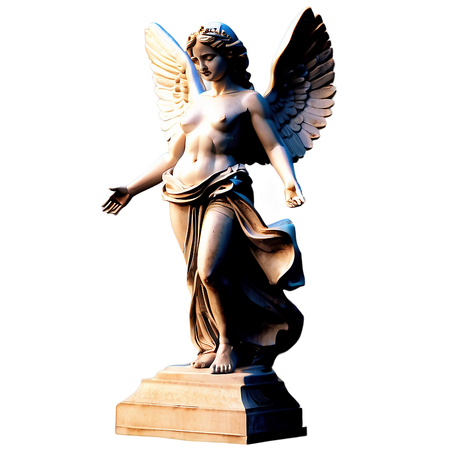 Angelic Statue Outline Png 06202024