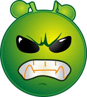 Angry Alien Emoticon