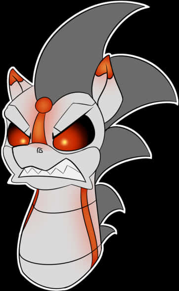 Angry_ Animated_ Dragon_with_ Red_ Eyes