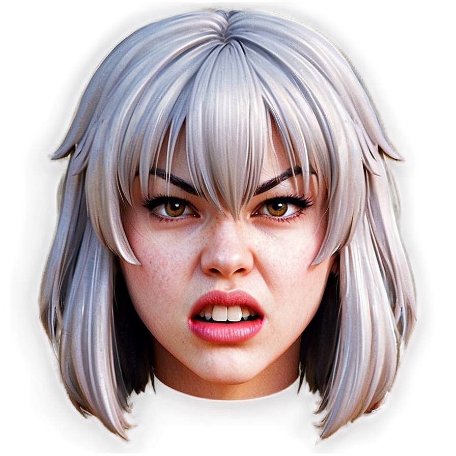 Angry Anime Face Png Gfl8