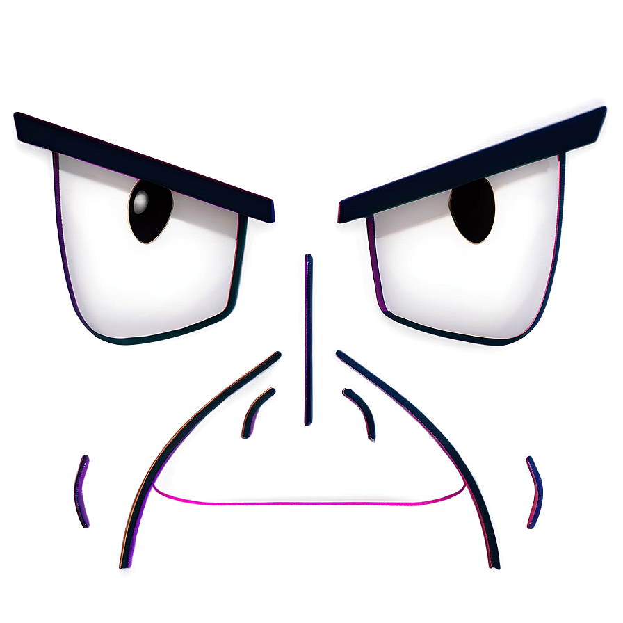 Angry Anime Face Png Hsl