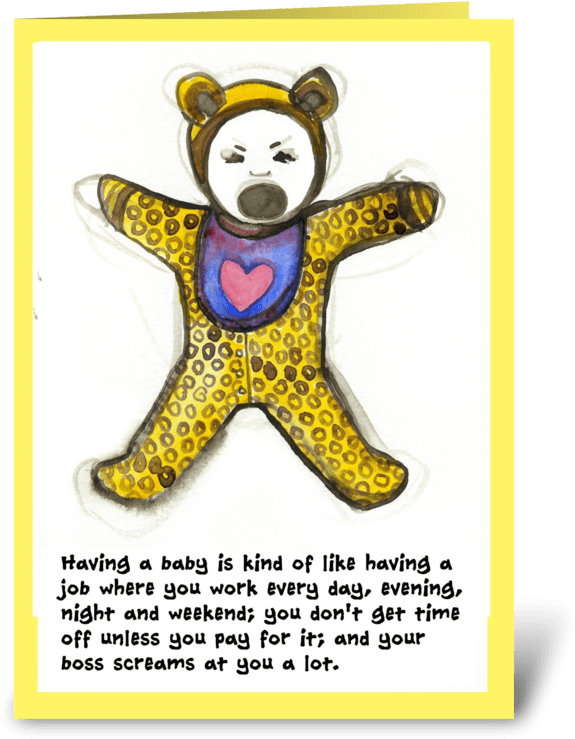 Paternity Leave Workload Greeting Card - Farewell To Maternity Leave, HD Png Download PNG with transparent background