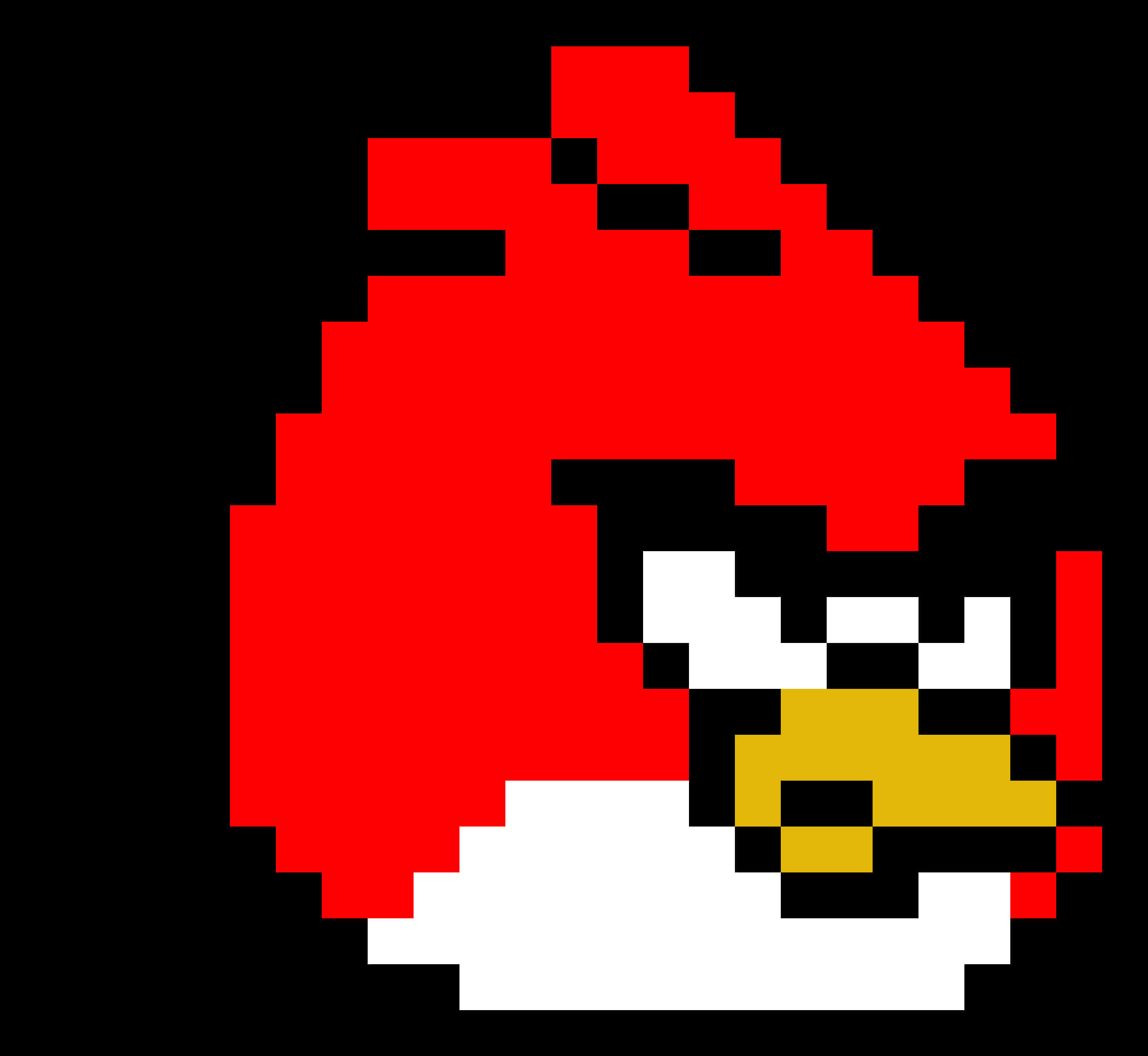 Angry Birds Red Bird Pixel Art