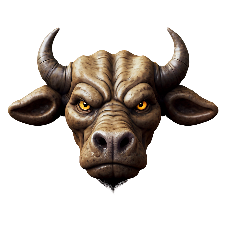 Angry Bull Head Design Png Ifs81