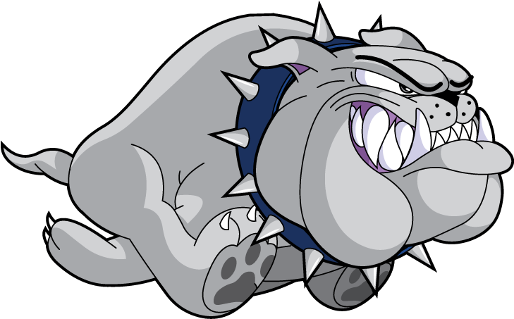 Angry Bulldog Cartoon Character