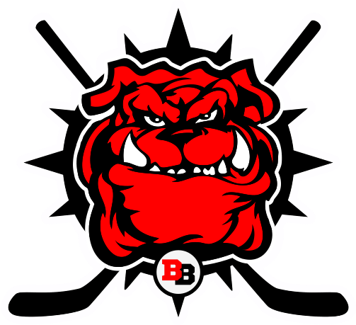 Angry Bulldog Hockey Mascot Logo