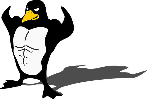 Angry Cartoon Penguin