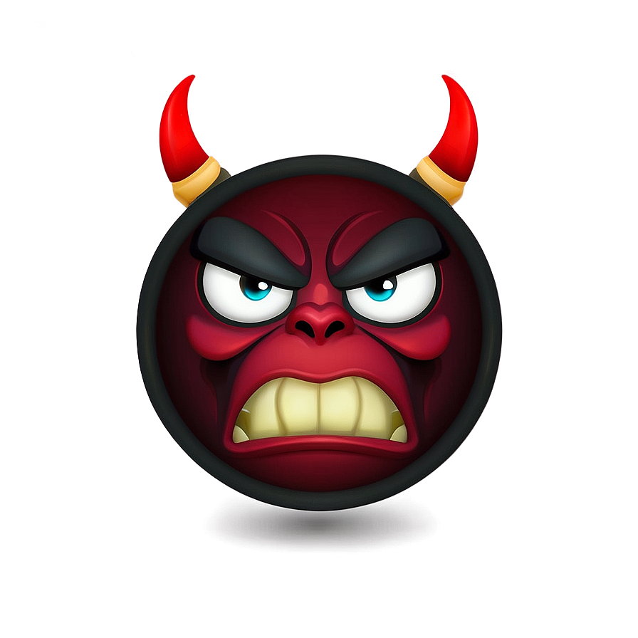 Angry Devil Emoji Png 59