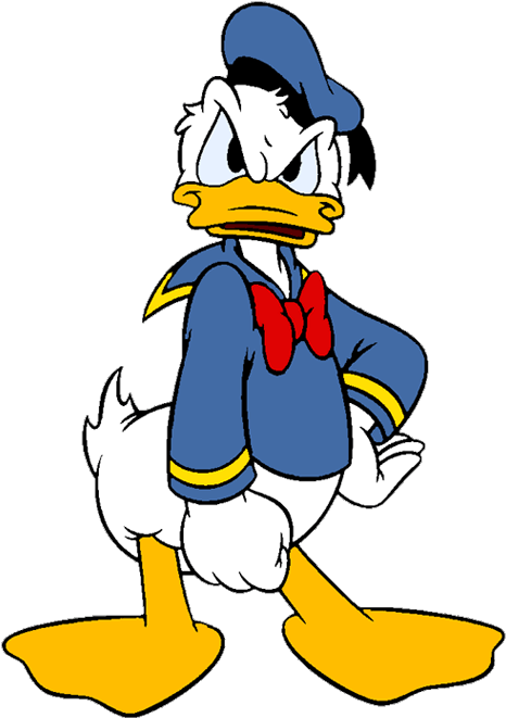 Donald Clip Art Disney Galore Peeved - Donald Duck Angry Face, HD Png Download PNG with transparent background