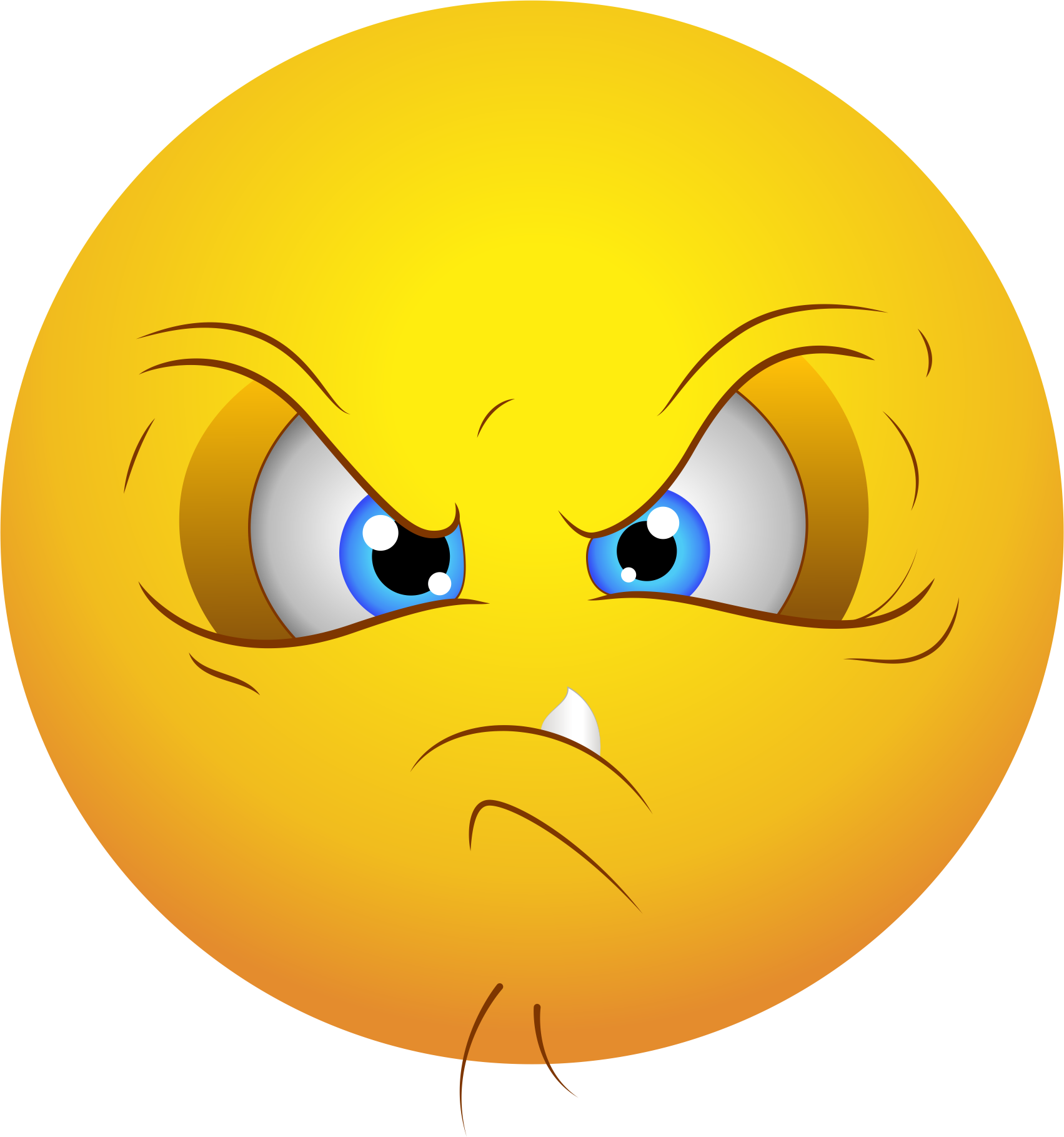 Angry Emoji 132 Decal - Angry Face Emoji, HD Png Download PNG image with a transparent background, free high-resolution download