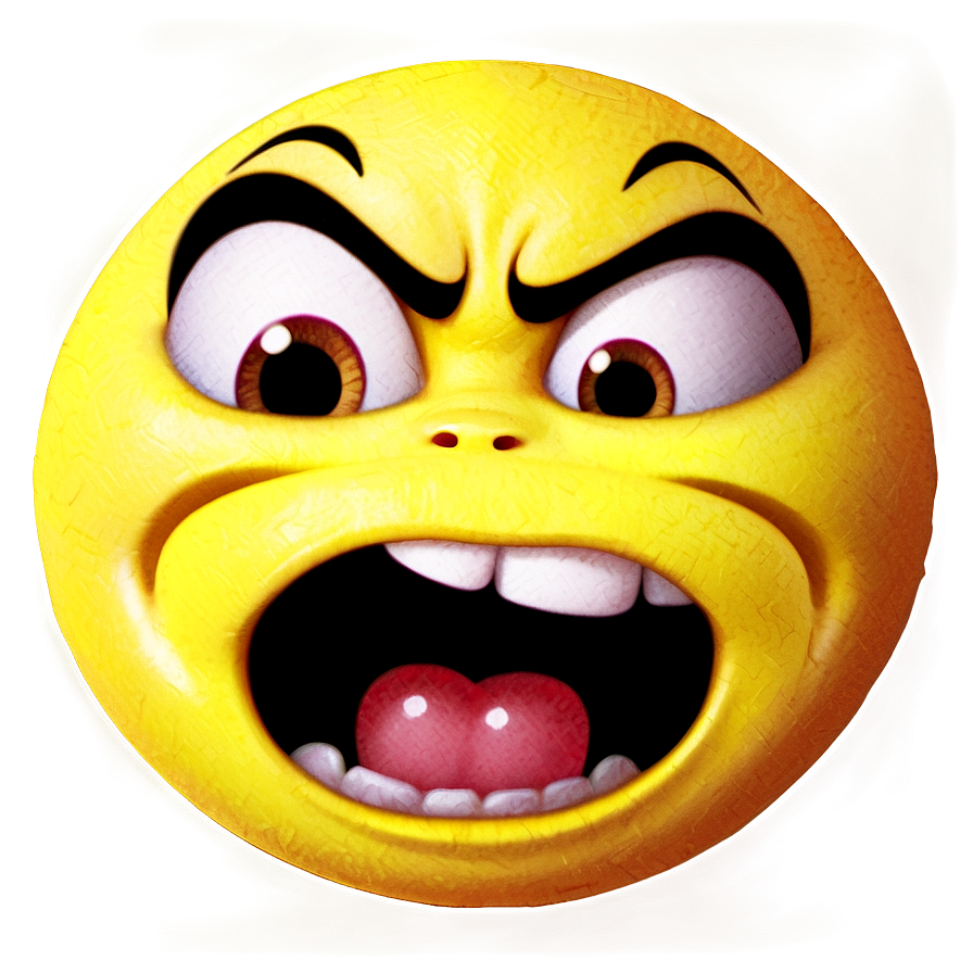 Angry Emoji With Black Background Png Joh